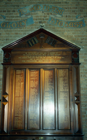 Image of All Souls Leichhardt, Sydney, NSW - Memorial Board 1996
